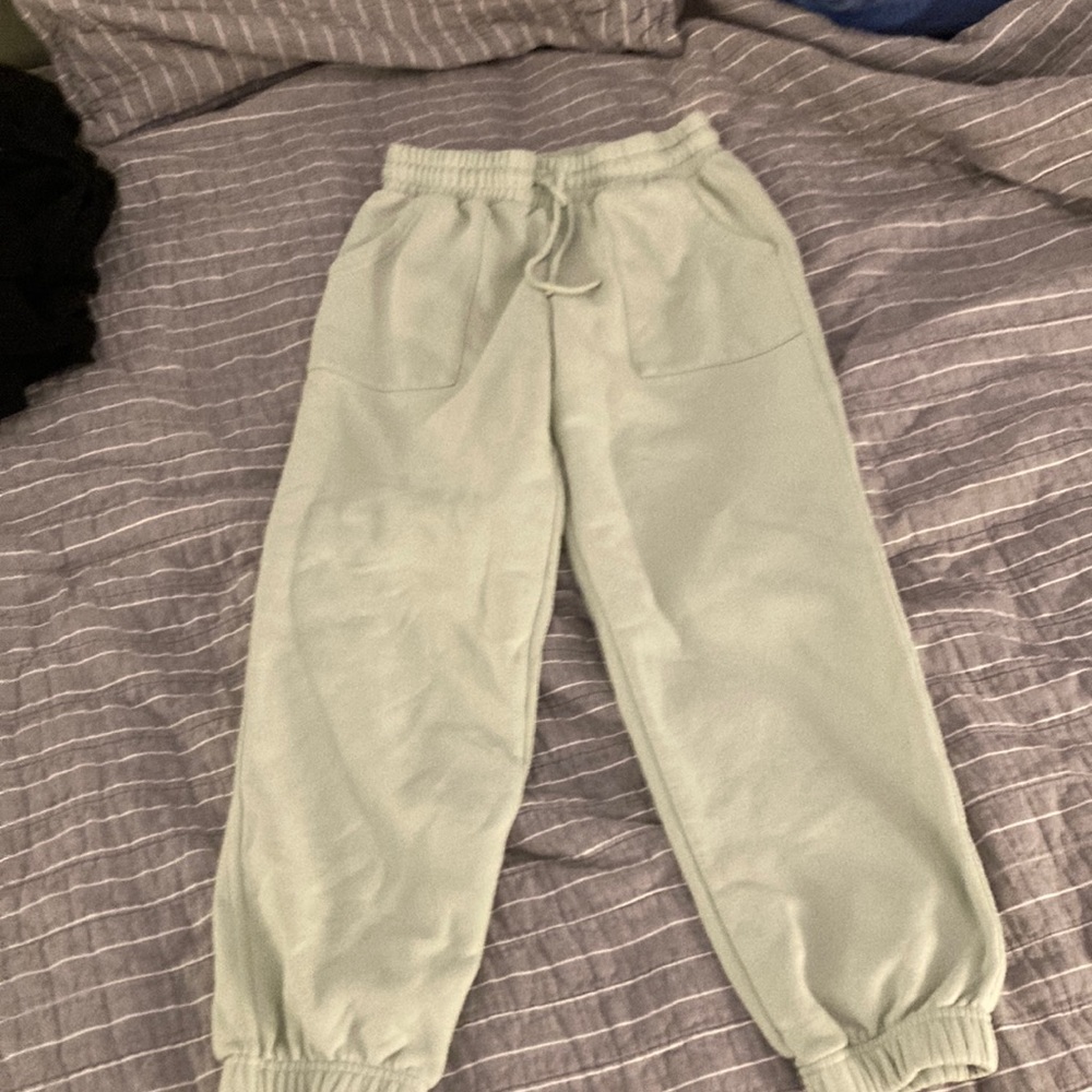 Mint green sweatpants